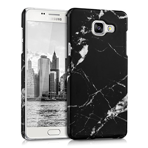 kwmobile Funda para Samsung Galaxy A5  2016  - Carcasa  Trasera  Protectora para m  vil - Cover Duro con dise  o de m  rmol cl  sico