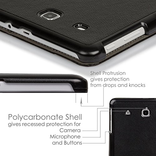 Forefront Cases® Neue Leder Hülle / Tasche / Case / Cover für Samsung Galaxy Tab 3 Lite 7.0 T110 – Rundum-Geräteschutz und intelligente Auto-Sleep-Wake-Funktion mit 3-JAHRES-GARANTIE VON FOREFRONT CASES - 7