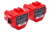 Tecnología: NiMH vhbw 2 x NiMH Batería 1500mAh (12V) para su herramienta Makita 6223DW, 6223DWE, 6227D, 6227DW, 6227DWBE, 6227DWE, 6227DWLE por 1220, 1222, 1233