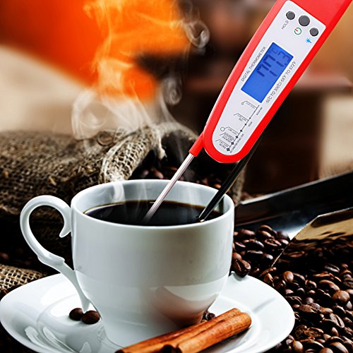 HooYL faltbares Bratenthermometer Fleischthermometer Küchenthermometer Augenblick Digital-Thermometer - 6