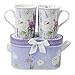 Produktbild Tee-Set Porzellan für zwei Personen - Teetasse im Blumendesign in Geschenksverpackung - Englische Teetasse - Teaset - Tea for two - Geschenkbox