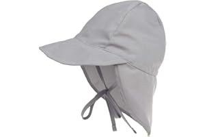 LACOFIA Sombrero de Playa de protección Solar para bebé Gorro de Verano de Solapa Ajustable Super Suave para niños