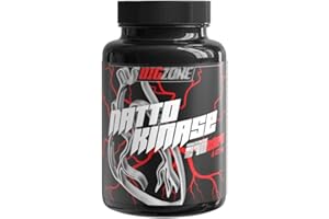 ‎BIG ZONE HIGH QUALITY SPORTSNUTRITION Big Zone | Nattokinase in reiner Qualität, 100mg & 2000 FU pro Kapsel, 270 Portionen, reines Produkt ohne Zusätze | 270 Kapseln