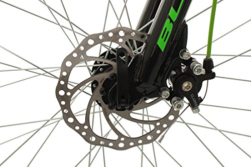 KS Cycling Kinder Jugendfahrrad Mountainbike Fully Bliss RH 38 cm Fahrrad, Schwarz-Grün, 24 - 7