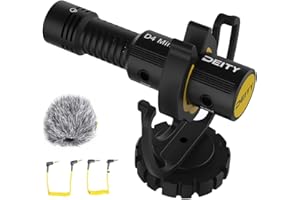 Deity V-Mic D4 Mini - Kamera-Mikrofon mit Shock Mount, leichtes Shotgun-Mikrofon perfekt für Vlog Pocket Cam DSLR-Kamera, Aufnahme YouTube, Interview, Videokonferenz, Podcast, Sprachdiktat