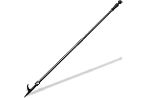 DAKEPOLE 78 cm Cheminée Poker Fire Poker pour Fire Pit Heavy Duty en Fer Forgé Poker en Acier pour Intérieur et Extérieur Campfire BBQ Outil antirouille