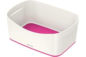 ‎LEITZ Leitz MyBox, Aufbewahrungsschale, Blickdicht, Weiß/Pink Metallic, Kunststoff, 52571023