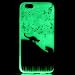 iPhone 5S Painted TPU Luminous Shell,TOCASO Creative Phone Case Silicone Gel Skin Transparent Cover,Novelty Protective Back Case for iPhone 5S,Slim Fit Bumper Shell Cases with Black Stylus and Clean Cloths for Apple iPhone 5/5S - Black Cat