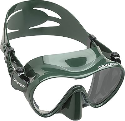 Cressi F1 Masque Plongee Snorkeling Adulte, Technologie Frameless Vert