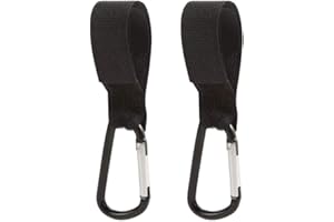 rainday 2 Pack Baby Bag Clips Buggy Clips Hooks Pram Clips,Hook Your Shopping Bags Safely on Your Pushchair or Stroller Clips,Shopping Bag and Changing Bag Holders for Pushchairs