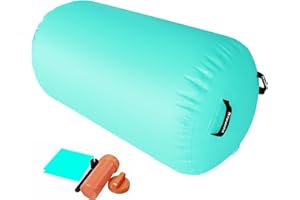 BEYOND MARINA Air Gymnastics Tumble Track 4 inches Thickness Inflatable Tumbling 10ft/13ft/16ft Air Mats for Home Use Training/Cheerleading/Yoga/Water with Electric Pump