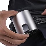 Aire acondicionado móvil en la cintura: diseño de doble clip interior y exterior, se puede llevar en la cintura durante deportes al aire libre o en el trabajo.