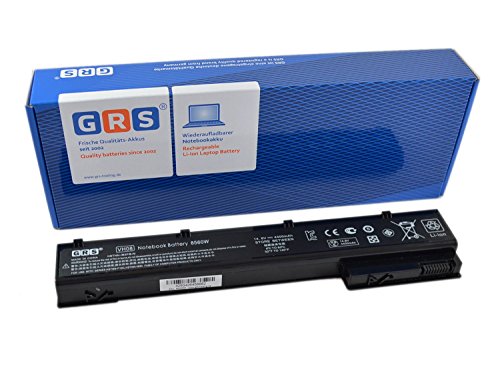 GRS Notebook Akku für Hp EliteBook 8560w, 8760w, 8560P, 8460p, 8470p, 8570p, ersetzt: 632425-001, HSTNN-IB2P, QK641AA, HSTNN-I93C, 632114-141, VH08XL, HSTNN-LB2P, HSTNN-F10C, 632113-151, HSTNN-IB2Q, Laptop Batterie 4400mAh 14,8V