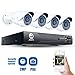 Produktbild JOOAN 4CH NVR POE Überwachungssystem Mit 2TB HDD, 2.0MP 1080P POE HD Netzwerk Kamera Sicherheit System CCTV Monitor System Home Video Überwachungssystem, Klare Nachtsicht, Wasserdicht