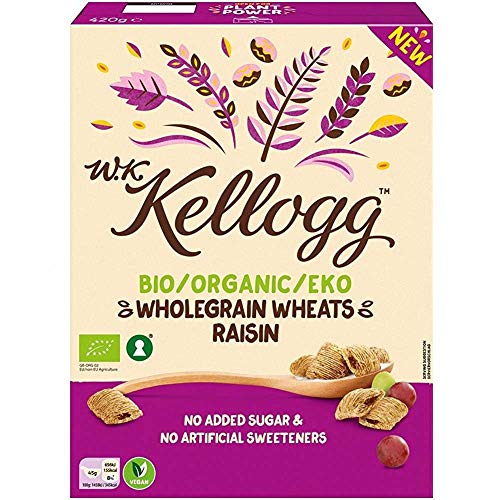 Preisvergleich Produktbild W.K Kellogg Bio Wholegrain Wheats Raisin 420g