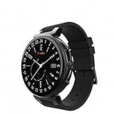 Wilabuda Smart Watch Männer und Frauen Sport Armband Business HD-Kamera kompatibel mit Android und IOS Ultra-dünnen Smart Tragbare Uhr, schwarz