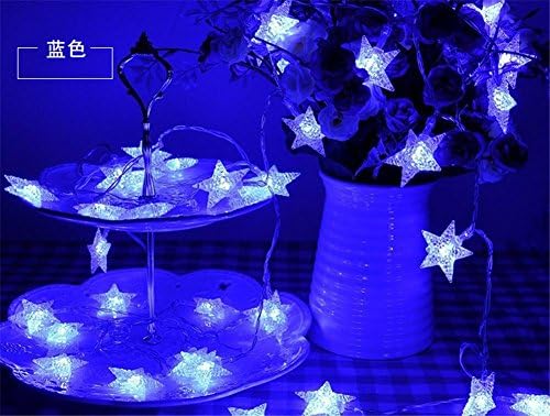 Xmas Candy Christmas Snowflake Star Fairy/String Lights 10 Meters 100 LEDs Party Bedroom Curtain Camping Dorm Garden Tents Castle Outdoor Indoor Decoration(8 Modes) , A