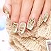 BMC 15pk Snake Crocodile Zebra Turtle Lizard Mixed Animal Pattern Nail Polish Art Decal Sticker Wrap Strips - Master Set