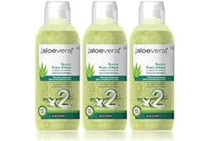 Zuccari Succo D Aloe - 3 Pezzi da 1 L, Totale: 3 L, vegan