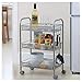 Produktbild BEI-YI Trolley-Racks - Wohnzimmer-Esszimmer-Lagerregal - Badregale - DREI Etagen 44,5 * 26 * 63,8 cm (Farbe : Gray)