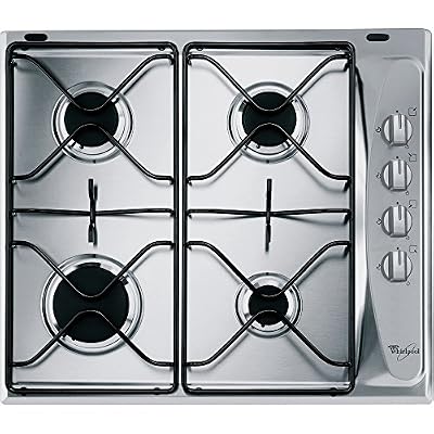 Whirlpool AKM 268/IX Plaque de cuisson à gaz à encastrer, en acier inoxydable