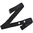 Fadbudss Heart Rate Monitor Chest Replacement Strap, HR Sensor Belt Compatible with Equipment Wahoo Garmin Polar, Elastic Sport Adjustable Soft Chest Mount Straps Bands for Run Cycling 1.77"