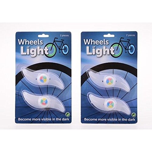 JohnToy 20630 Speichen-Beleuchtung, 2 stück auf Karte, Mehrfarbig