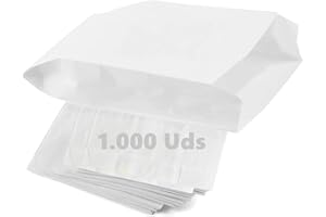 Daymand Store Bolsas Papel Kraft | Bolsas de Papel | | 1000 uds | 12x20cm | Bolsa Regalo | Bolsas Cumpleaños | Bolsa Papel Kraft | Bolsas Chuches