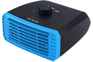 HUAMENGYUAN 12V/24V Ventilador de calefacción auto del coche portátil,Ventilador Calefactor Desempañador 2 en 1 Calefactor de Aire Caliente Coche,Conectar a Encendedor de Cigarrillos