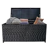 Die wasserbeständige Konstruktion aus Polyharz widersteht Verblassen und Rost, damit Ihre Schachtel auch in den kommenden Jahren wie neu aussieht