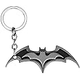 Batman Batarang Superhero Keyring Keychain Dark Knight Symbol Metal Gift Gaming Tower Black