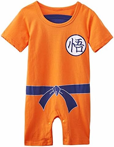 DBZ Cotton Superhero Goku Design Babygrow, Unique and Funny Pyjama Bodysuit
