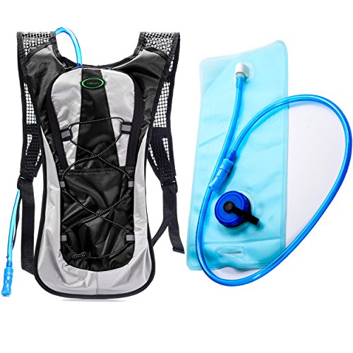 Juboury Hadration Pack - Trinkrucksack inklusive 2L Trinkblase zum Laufen, Wandern, Radfahren und für alle anderen Outdoor-Sportarten bei der Sie Flüssigkeit benötigen