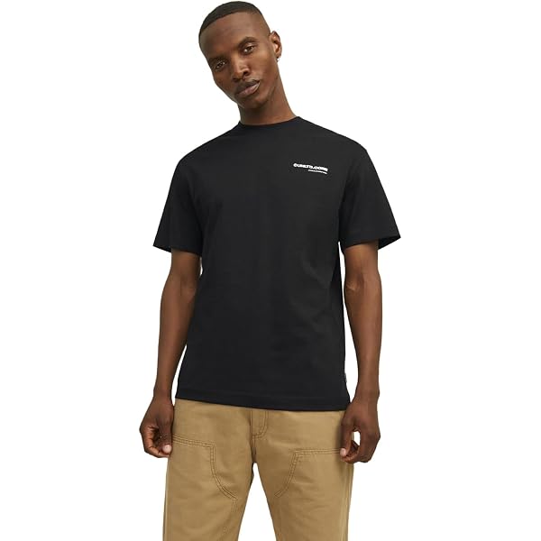 JACK & JONES Maglietta Uomo Jormanchester Sketch Tee - Girocollo, Manica Corta, Stampa Alla Moda, Taglio Largo