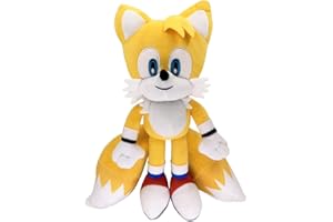 YUNTOY Plush 12 inch Sonic The Hedgehog Plushies Toy, Cute Sonic Shadow Stuffed Plush Toy for Kids Birthday Party Gifts and Home Decorations (Yellow)