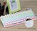 Produktbild CHshe®--Mechanische Tastatur,Wired 87 Tasten PUNK LED Backlit Usb Mechanische Metal Gamer Gaming Tastatur für Laptop,Gaming-Tastatur mit LED-Hintergrundbeleuchtung (Weiß)