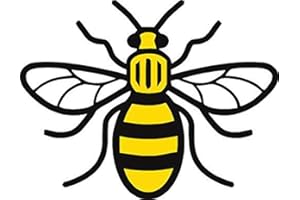 HANDMADE BY STUKK Manchester Bee Vinyl Decal Colour Sticker Car Van Laptop Bedroom Mancunian #WeStandTogether
