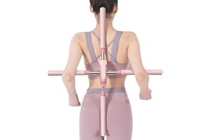 ODAVOM Strumento di Allungamento per Yoga | Bastoncini da Yoga per la Postura | Bastone per Esercizi Retrattile, Barra da Pilates Portatile per Che Alleviano la Schiena,Dolore al Collo
