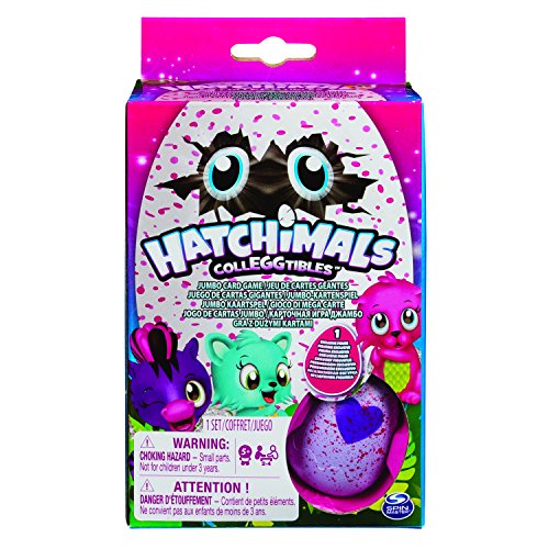 Games Juegos 6041487 "hatchimals Jumbo Juego de Cartas con Figura Decorativa