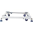 Shop4Ever Adjustable Heavy Duty Front/Top Load Washing Machine Stand Trolley for “Metal” Front/Top Load Washing Machine Stand, “Heavy Load Fridge/Refrigerator, Dishwasher Stand”