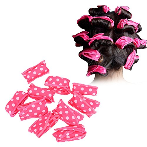 Bigodino di capelli, Rulli di notte in schiuma di stoffa per cuscini di cuscini per il sonno No Heat No Harm di DIY Sponge Hair Styling Rollers Tools