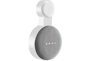 honecumi Supporto da parete per Google Nest Mini (2a generazione) | Supporto da parete per Google Nest Mini Assistente vocale, gestione dei cavi, salvaspazio, con supporto, elegante bianco