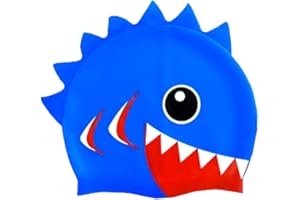 kina - Gorro de Natación Infantil, para Piscina, Silicona, Hipoalergénico, Elástico y Suave al Tacto para Cabello Corto y Largo