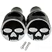 Produktbild mark8shop Paar 2,5 cm Universal Motorrad Dirt Bike Aluminium Totenkopf Lenkerklemmung