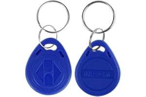 LIBO SMART HOME LIBO Tarjeta clave inteligente ID 125KHz Tarjeta de clave de Control de Acceso RFID Proximidad EM4100 TK4100 Keyfobs Llaveros NFC Token (100, Azul)