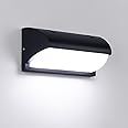Aiwewin Modern LED Wall Light Outdoor Porch Light Waterproof Patio Lamp Wall Sconce Fixture Aluminum 12W 6500K Wall Lamp for Indoor & Outdoor use Garden Yard