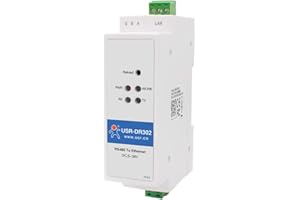 PUSR USR -DR302 Modbus RS485 de carril DIN Puerto Serie a convertidor Ethernet transmisión bidireccional Trasparente Tra RS485 y RJ45