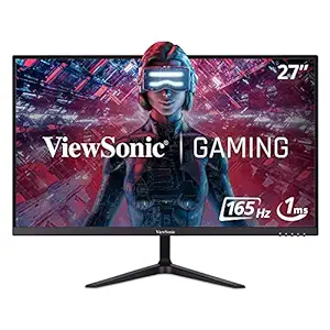 ViewSonic VX2718-P-MHD 27 inch VA Panel Full HD Gaming Monitor (165Hz Refresh Rate, 1 MS Response Time, Dual HDMI, Dual Speakers, DP Port, Adaptive Sync), Black