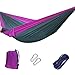 Produktbild Doppelte Camping-Hängematte mit Fallschirm Nylon Camping Hängematte Swing Bett, tragbar, leicht, Parachute Hängematte mit Nylon-Seil mit Karabiner, zum Aufhängen Bett Schlafen Hängematten für Outdoor Wandern Reisen Rucksackreisen-Hof, Garten