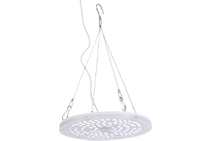 Duokon 120 LED Plant Grow Light 8W Full Spectrum Hängande Grow Lamp med 4 Dimbara Nivåer 2H 4H 8H Timer för Inomhusbonsai Kru